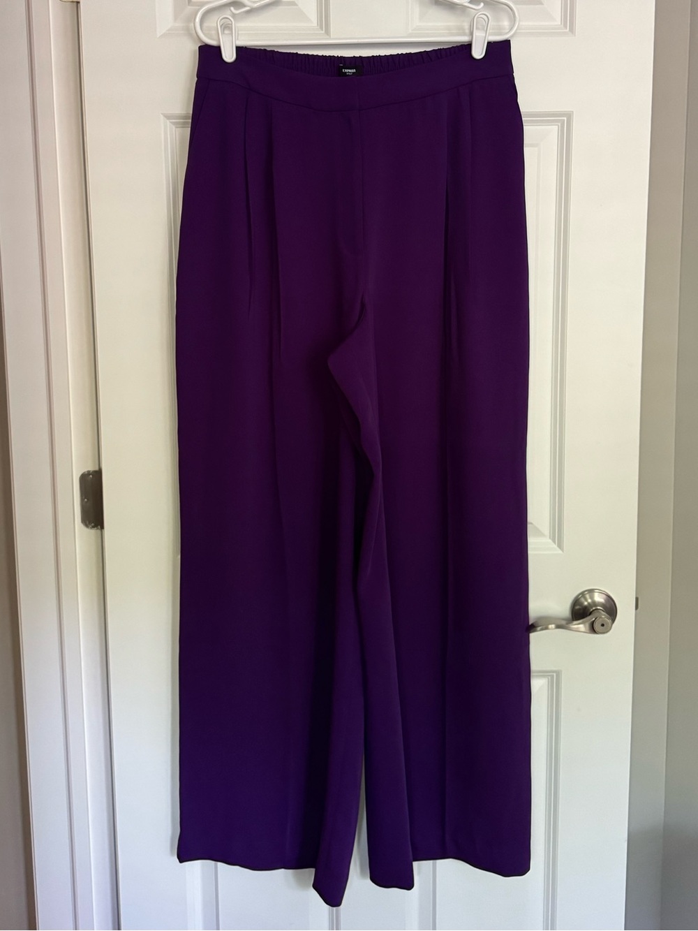 Size 14 Stylist High Waisted Pleated Wide Leg Pants 💜 - Picture 2 of 7
